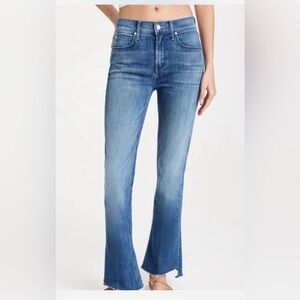 👖 MOTHER The Runaway Step Fray Jeans | Size 26 | Leaps and Bounds Wash